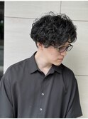 ゆるくラフに、無造作パーマショート