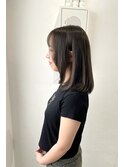 グレージュ　透明感カラー　ブリーチ無し