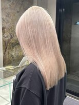 ソル ジングウマエ(SOL JINGUMAE) 原宿ケアブリーチカラーミルクティーベージュ酸性ストレート韓国