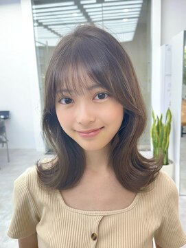 ビューブルー 亀戸錦糸町(VIEW BLUE) 美髪オリーブグレージュ韓国レイヤーくびれミディ顔周り前髪