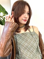 イヴォーク トーキョー(EVOKE TOKYO)&nbsp;髪質改善ミディアムレイヤー艶髪カラー顔まわりレイヤー