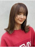 ミディアムヘア ミディアムレイヤー レイヤーカット レイヤー