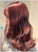 レイヤーカット　巻き髪もワンカールも◎