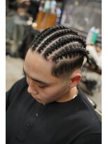 フォーコーナーズカットショップスリーセント 栄(FourCornersCutShop 3/cent)&nbsp;コーンロウ