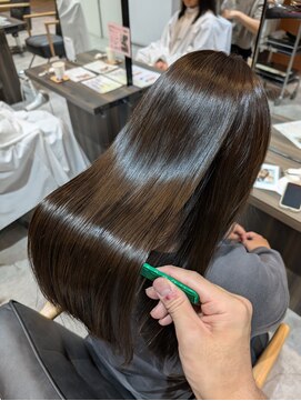 髪質改善ストレート×超艶