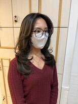 ネオリーブ チロル 横浜西口店(Neolive CiroL.)&nbsp;ミディアムレイヤーカット　似合わせカット