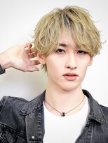 ミヤビ(MIYAVI) ラウンドマッシュ/ブロンドカラー