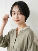 黒髪似合わせカット耳かけ小顔クールショートA12越谷20代30代