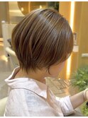 くびれショート/ショートボブ/ひし形/小顔ショート/縮毛矯正
