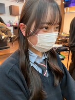 hyon myon/RISEbyREVO 綾瀬店【ヒョンミョン】&nbsp;ハッシュカット/デザインカラー/グレージュ[綾瀬駅/韓国ヘア]
