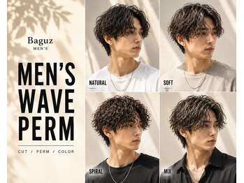 MEN's Baguz  MEN'Sカット/ MEN'Sパーマ/ MEN'Sカラーの写真/動きもボリュームも自在に叶える再現性抜群のメンズパーマをご提案します毎朝楽々セットで決まる理想ヘアへ