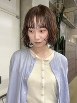 ユニオン(Union) 暖色ブラウン × ボブパーマ
