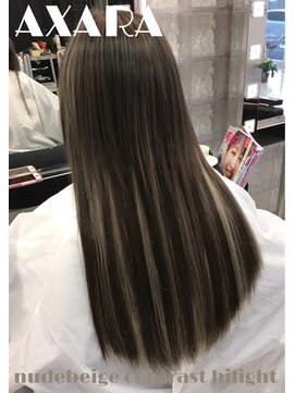 アザラ(AXARA) 【AXARA 海老名】ヌードベージュ・コントラストハイライト