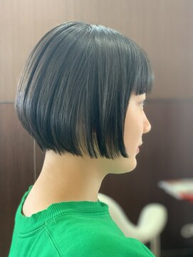 ルクール 喜多町店(Le Coeur) ショートボブ×インナーツーブロック◎20代30代40代50代