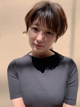 ラウンジ モリオ イケブクロ(Lounge MORIO Ikebukuro) 【morio池袋】大人可愛い前下がり透け感ショート♪