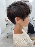 丸みのある刈り上げショートヘア／白髪対応／大人女性／ロミー