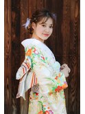 【成人式 　卒業式　七五三　ヘアセット　編み込み】