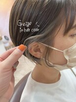 ヘアーチェリーコーク ランプ(HAIR CHERRY COKE Lamp)&nbsp;＊ショートボブ×グレージュイヤリング