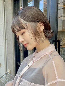サンド 表参道(sand) ぱつっとボブ/10代20代30代インナーカラー