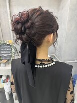 プティクローシェ バイ クオーレ(petite cloche by CUORE) 高めアップ結婚式ヘア