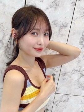 シーシンジュク 新宿南口(Sea shinjuku) 韓国風前髪×レイヤーカット【髪質改善/新宿/レイヤーカット】