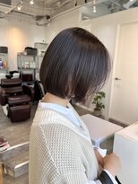 ロカ 表参道(loka)&nbsp;オリーブグレージュ/大人ボブ[表参道/ブリーチ/ハイライト]Mai