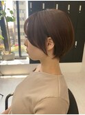 ベージュショート_丸みショート_ショートボブ