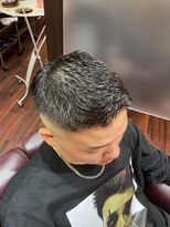 ヘアクリニックカルム 日暮里(Hair Clinic Calme)&nbsp;アイロンパーマフェード<理容室>[日暮里/メンズ/床屋]