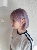 淡ラベンダー/フェイスレイヤー/ボブ