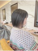 軽めボブ×イヤリングカラー＊