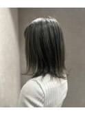 大人可愛い大人美人くすみカラーアッシュグレージュ