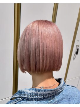 ハレル 戸塚(HAREru.) ペールピンク ハイトーンボブ