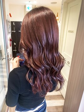 メイン(MAIN) ワインレッド/カシスブラウン/韓国カラー/ダブルカラー/20代30代