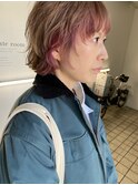 2トーンカラー☆ブリーチヘアカラーショートスタイル