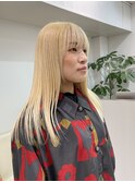 ◎ブロンドハイトーンカラーデザインカラーアンブレラカラー金髪