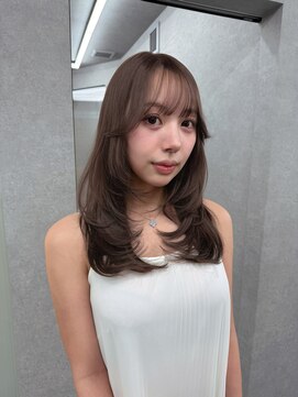 ボタン ハカタ(VOTAN hakata) 【柿本真優】ベージュカラー/レイヤーカット/顔周りカット