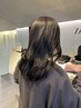 【髪も頭皮もケア】カット＋ケアカラー+美髪ヘッドスパ30分コース