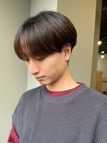 シースルーマッシュナチュラルマッシュメンズ韓国ツーブロック