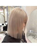 ロンド レア 天神大名店(Lond Le’a) ミディアムヘア/フェイスフレミング /暗めカラー/デザインカラー