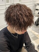 ヘアーアンドメイク ニューヨークニューヨーク 姫路店(Hair&Make NYNY) 縦落ち ツイストパーマ マッシュヘア