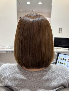 カミケンガレリア(kamiken. galleria) まとまるボブ◎美髪縮毛矯正【カミケンガレリア/福島】