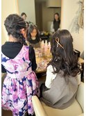 お子様ヘアセット