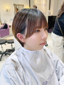 ハピネス 河原町店(Happiness) 京都美容室 顔まわりカット マッシュショート 進詩織