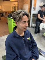 ブル(BULL) スキンフェード×フェザーパーマ×メッシュ