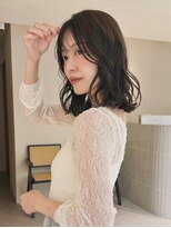 フィルムス 渋谷(FILMS) ミルクティーベージュ/レイヤーボブ/韓国巻き/顔周りカット/渋谷