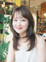 ザ シー 海老名(The C) レイヤーカット 顔周りカット グレージュ 透明感カラー