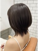 【岩崎】ダークブラウン×くびれレイヤーボブ
