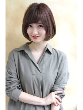 リル 阪神尼崎(LiL') 【尼崎】ナチュラル可愛い~オン眉大人フェミニンボブ♪