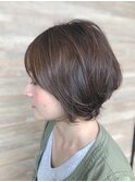 カジュアルにきまる ナチュラルショートボブ