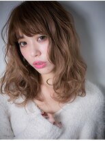 カバーヘア ブリス 戸田公園西口店(COVER HAIR bliss) 抜け感外国人風無造作カール小顔セミディw戸田公園10代20代30代